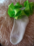 Ruffled Ribbon Socks